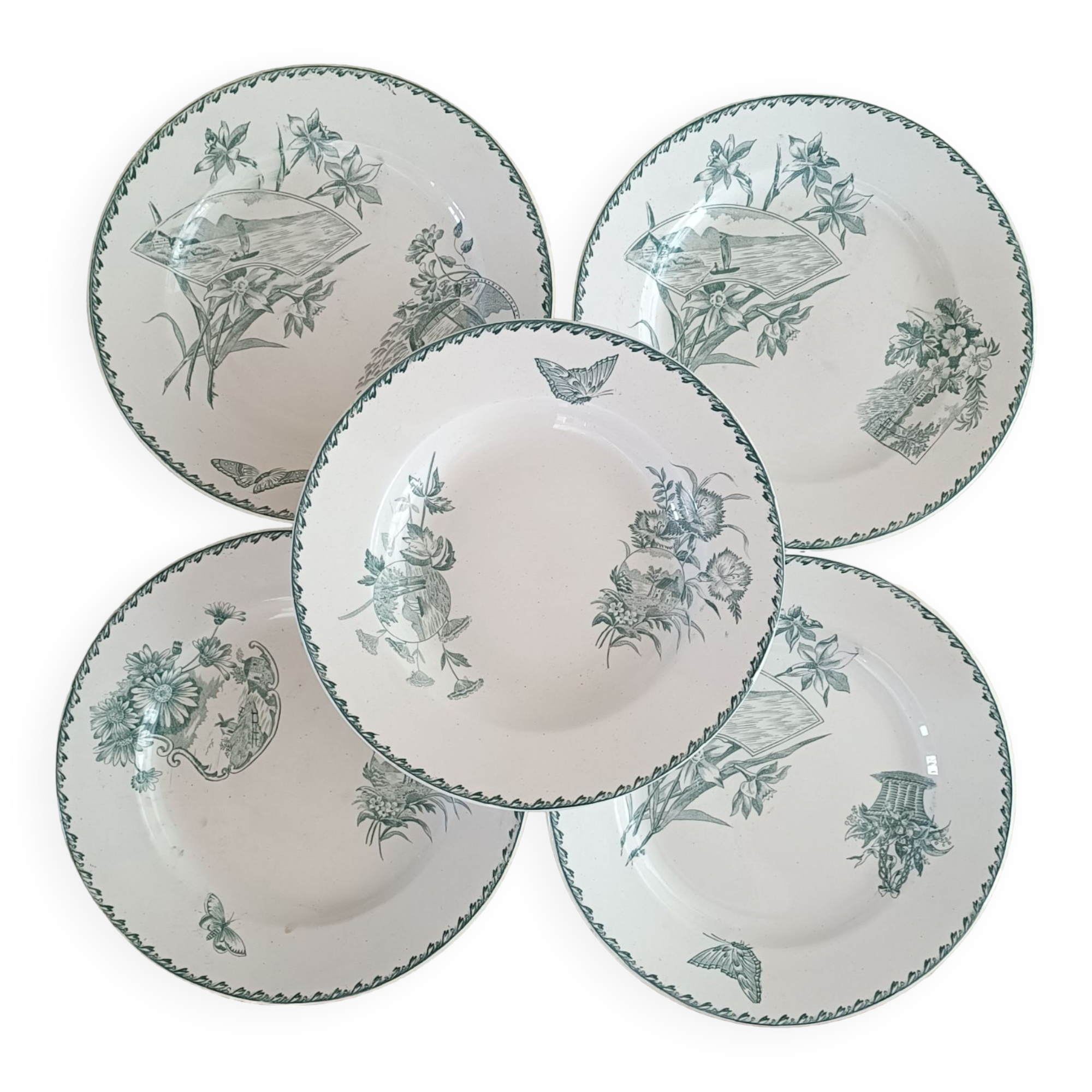 5 Saint Amand Cartels plates