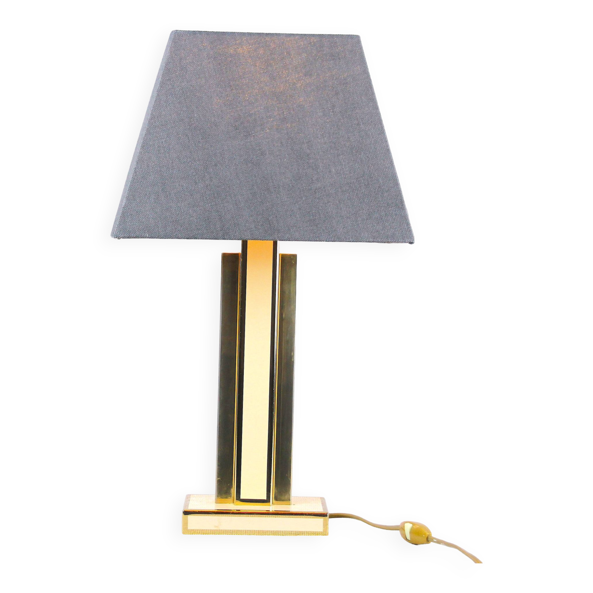Maison Lancel, Table lamp, 1970s Hollywood Regency style