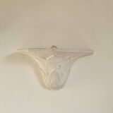 Pair of plaster wall sconces, palmette decoration, 20th century