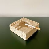 Mannelli fratelli travertine ashtray
