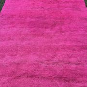 Large vintage pink wool rug