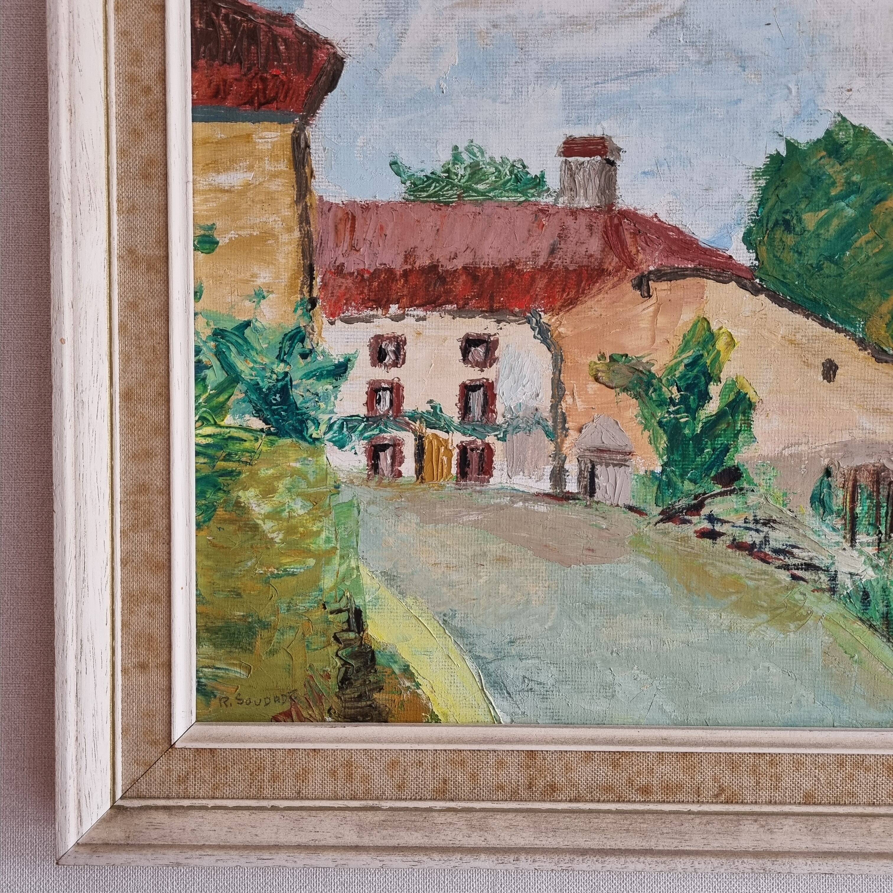 Vintage oil painting on canvas signed