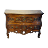 Provençal chest of drawers in solid walnut from Nîmes, Louis XV period