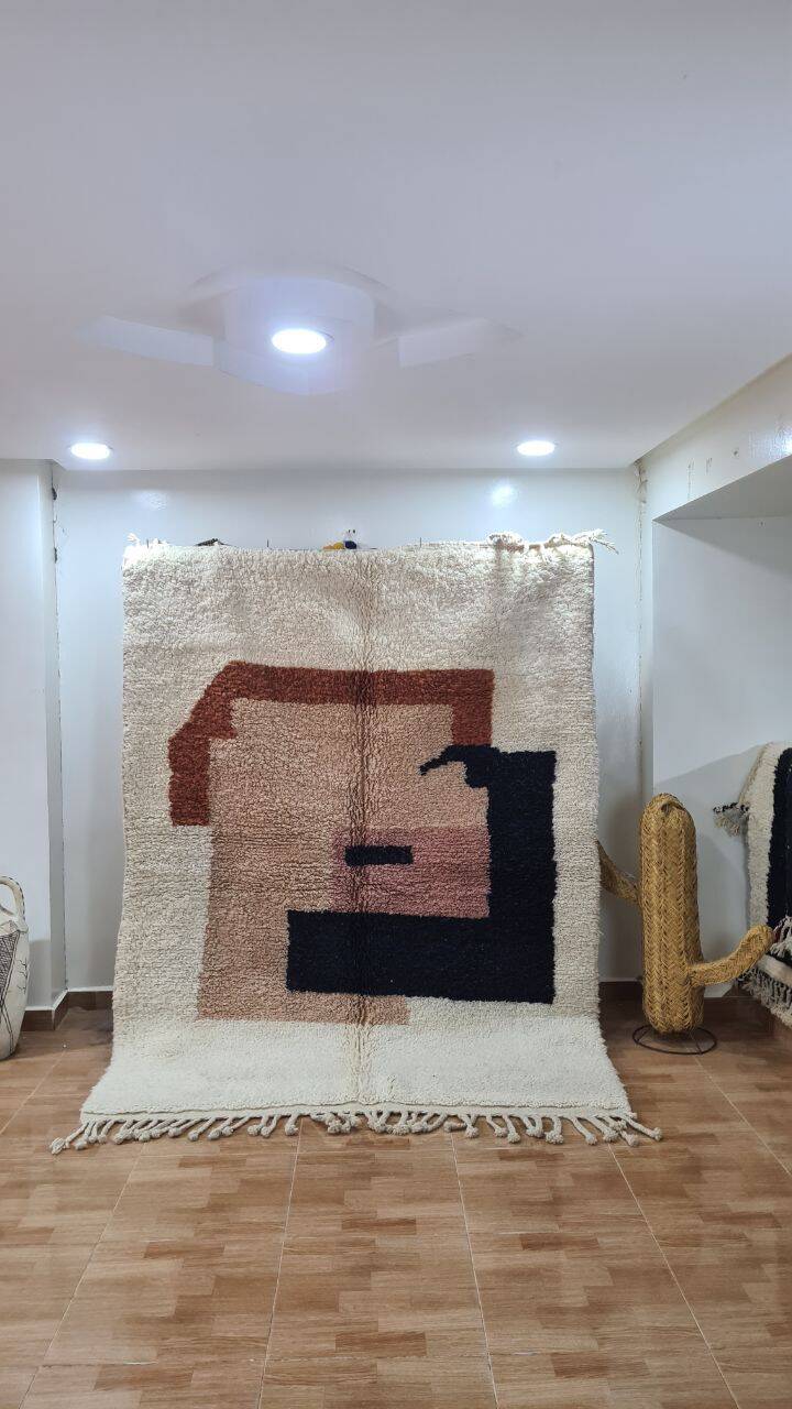 Handmade Berber wool rug 250x150 cm