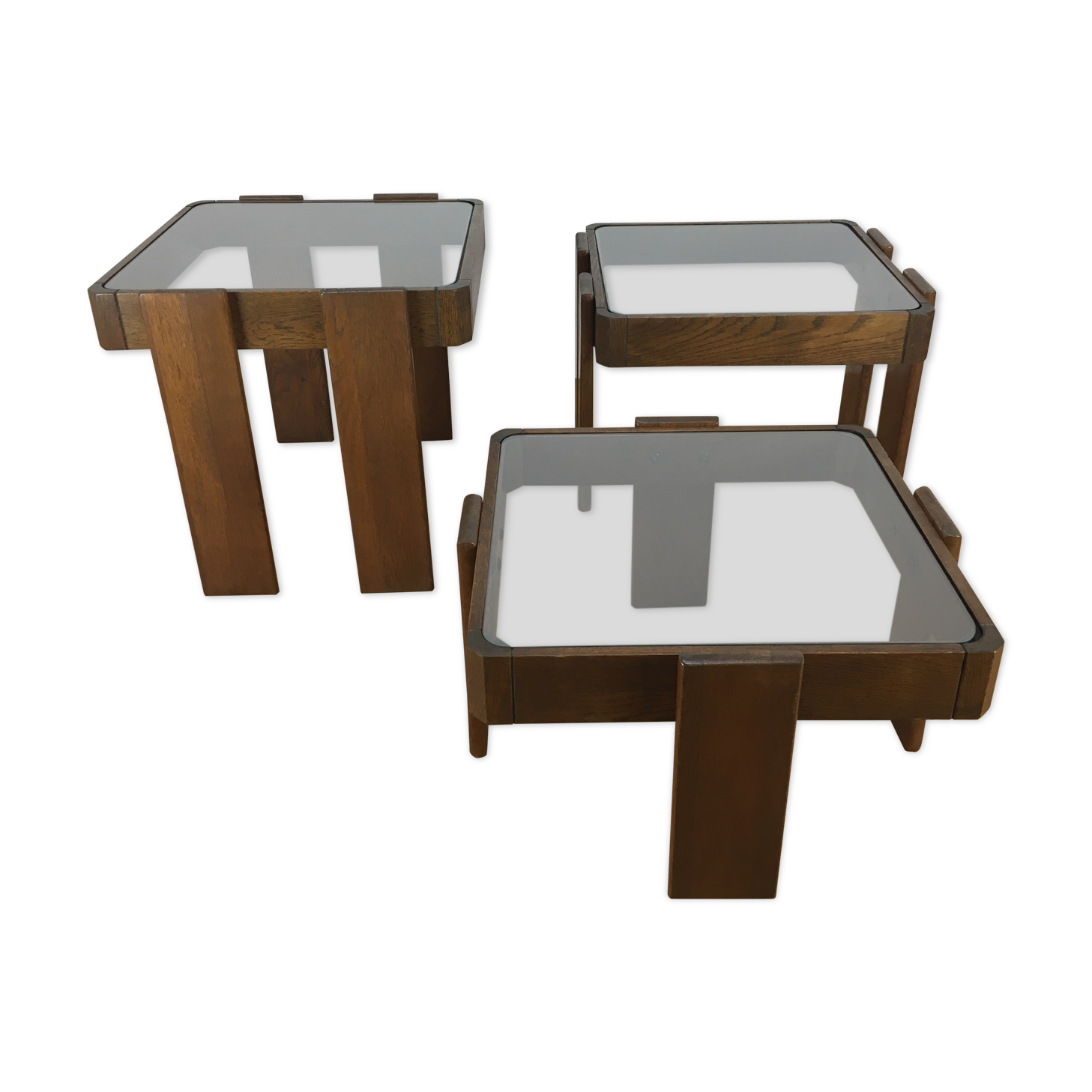 3 trundle tables by Gianfranco Frattini 1960, Italian design