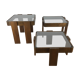 3 trundle tables by Gianfranco Frattini 1960, Italian design