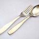 Art Deco SAIGON table cutlery in silver metal ALFENIDE by CHRISTOFLE 20.5cm