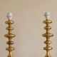 Pair of Swedish Coil Table Lamps