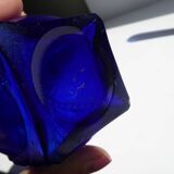 Pair of blue soliflore vases
