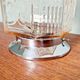 Art Deco Skyscraper Ceiling Light in Clear Pink Glass, 1920s-30s
