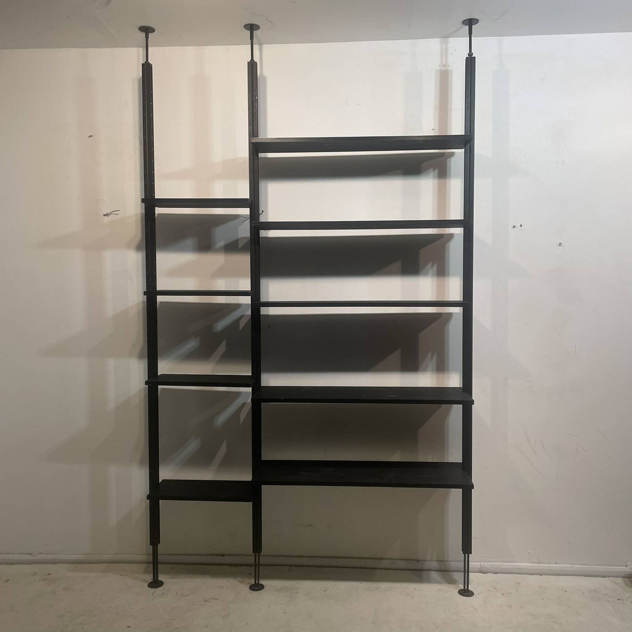 Wall Library or Floor/Ceiling in black wood