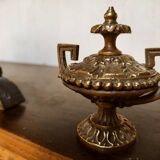 Secretary with marquetry library