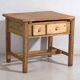 Central European pine kitchen table with two drawers – Tyrol, circa 1910