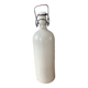 Bottle, hot water bottle, ceramic, old white, broken