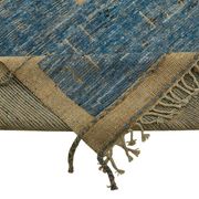 Handmade Turkish One of a Kind 281 cm x 380 cm Blue Wool Carpet