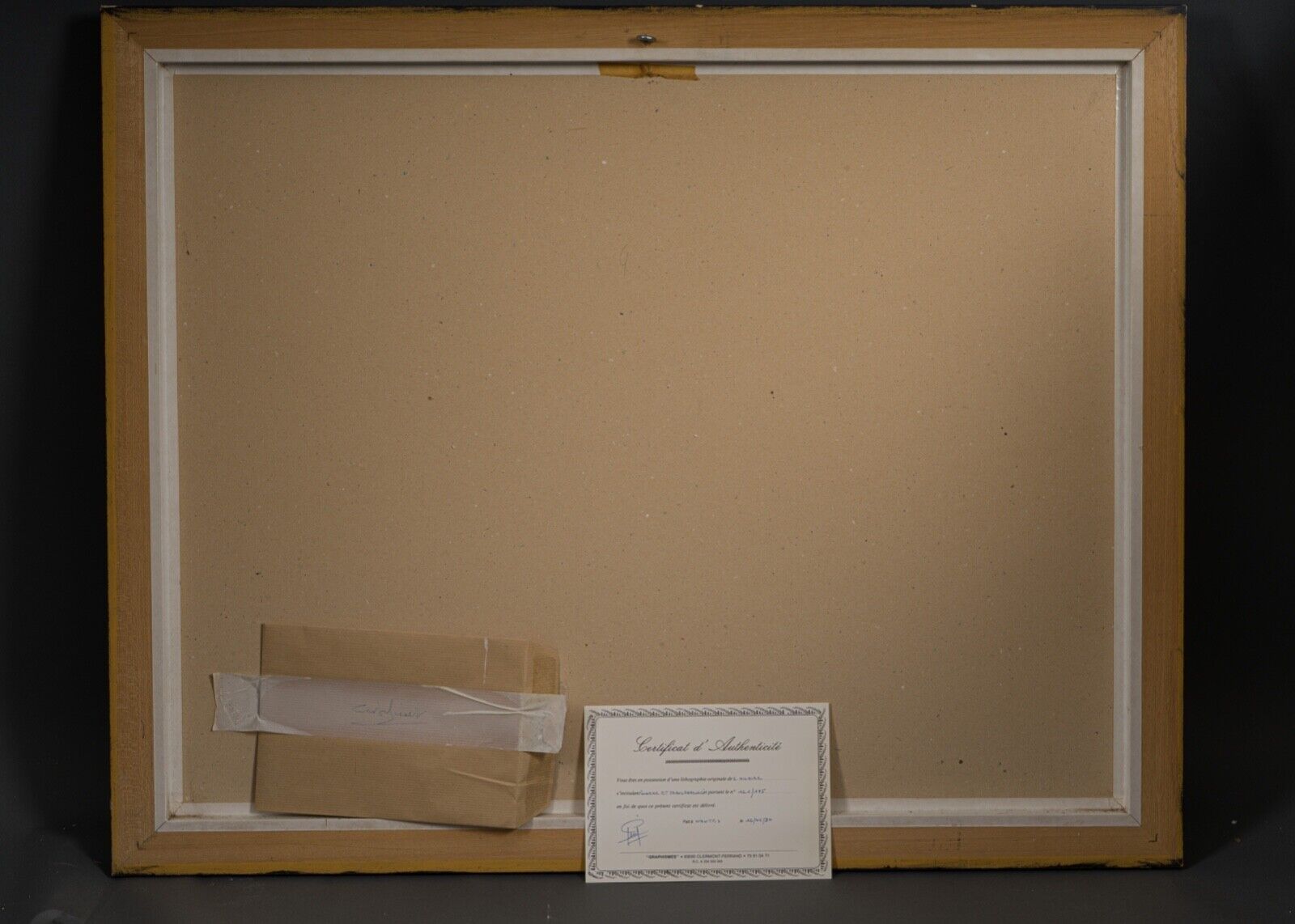 Lithograph camille hilaire bouquet of flowers 121 of 175 certificate