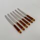 Set of 6 Vintage French Art Deco Design Inox Dinner Knives