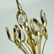 Mid century chandelier Palwa crystal glass