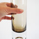 1960 Smoked Glass Roll Vase