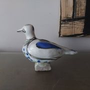 Cendrier oiseau en céramique émaillée