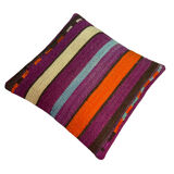 Vintage turkish kilim cushion cover , 40 x 40 cm