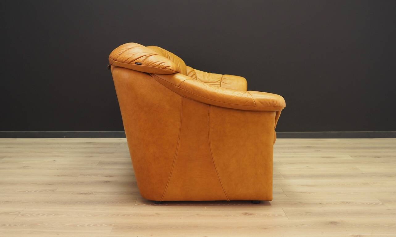 Cognac living room set, Danish design, 1970s, manufacturer: Skalma Møbelfabrik