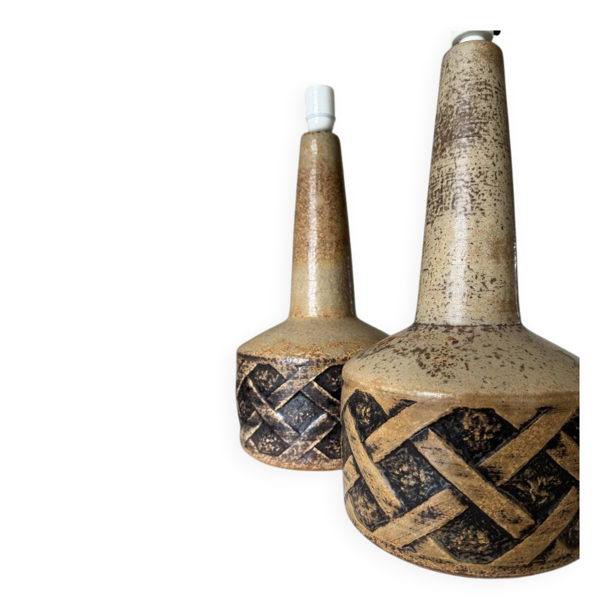 PairTtable lamps, Søholm Stentøj, denmark, 1960s, set of 2