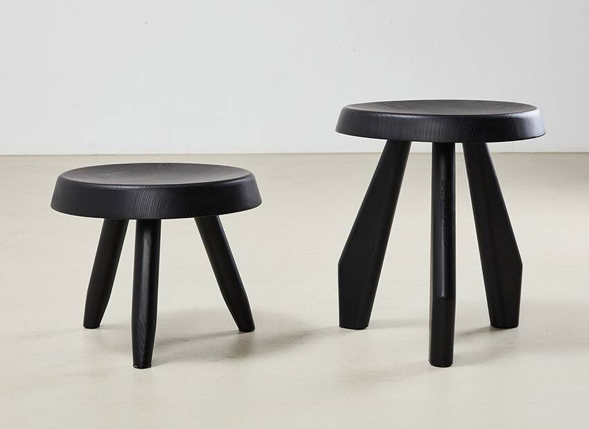 Charlotte Perriand Berger + Tabouret Meribel pour Cassina 2011