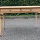 Louis XVI style presidential desk renovated in raw wood 120cm