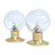 Pair of brass bedside lamps, Karl Gärtner Leuchtenbau, Germany, 1970s