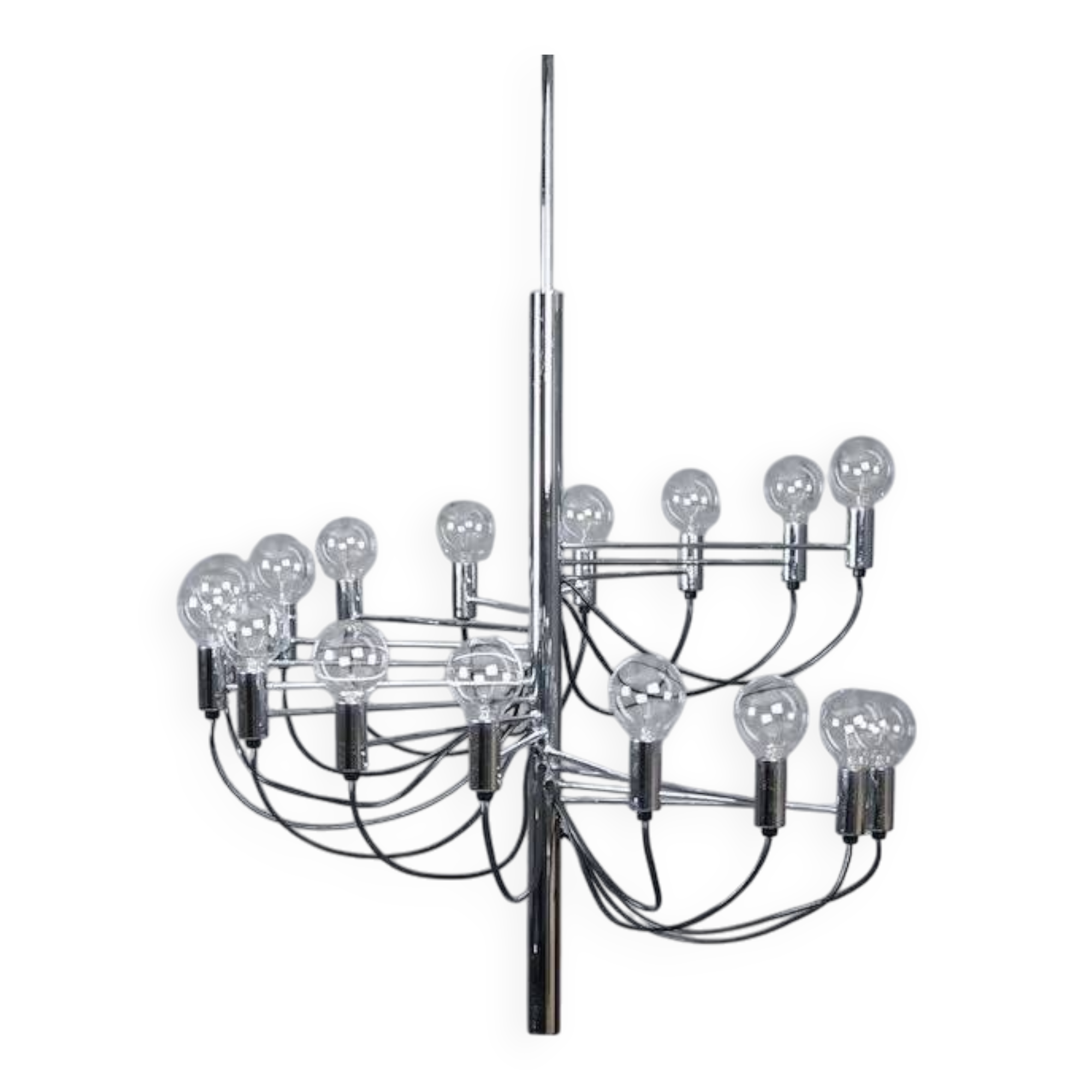 Chandelier in the style of Gino Sarfatti