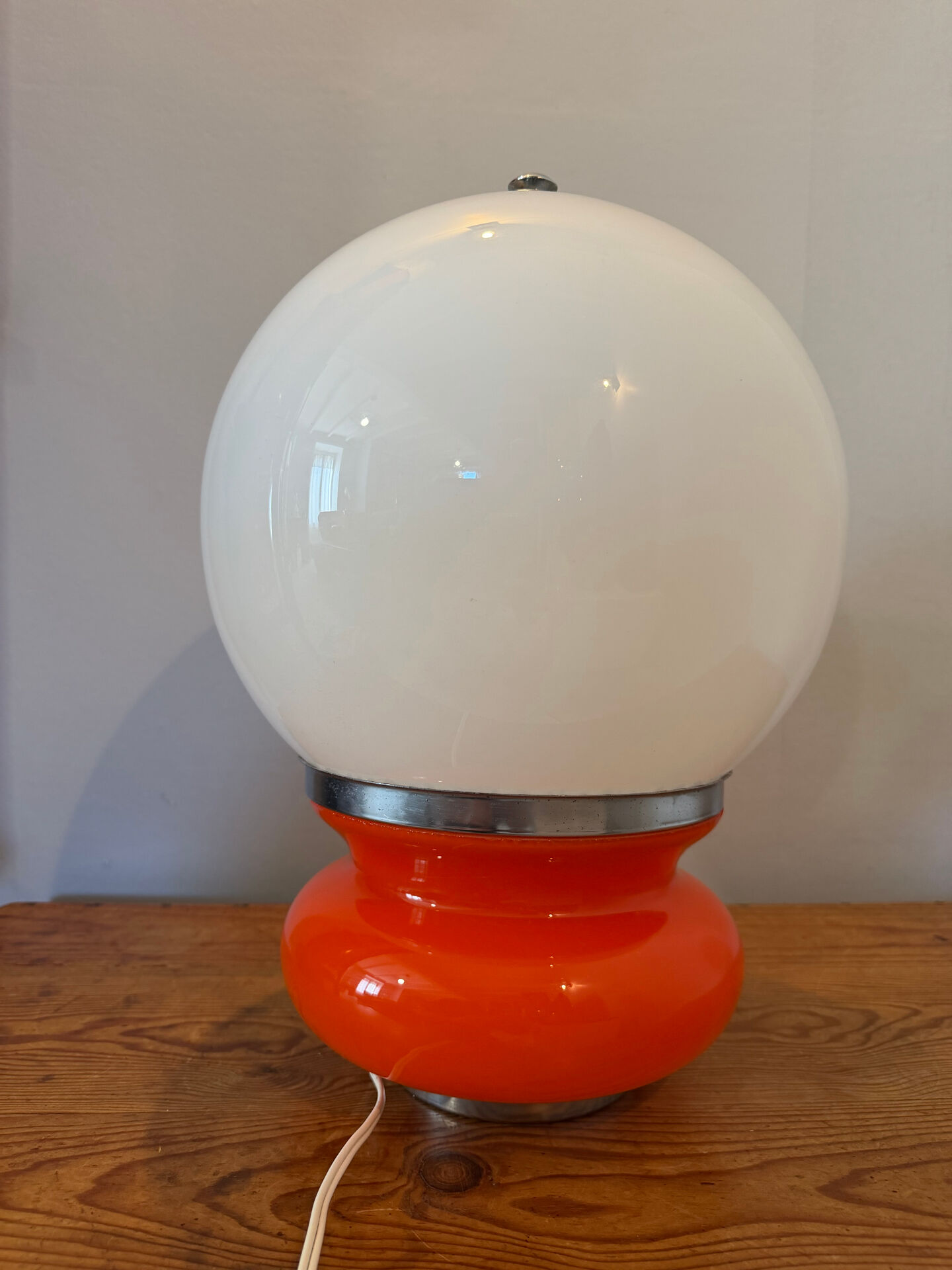 Space age design table lamp in Murano glass by Carlo Nason