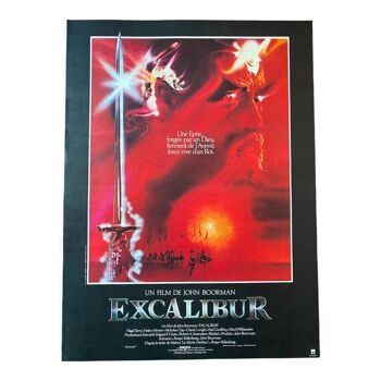 Affiche cinéma originale "Excalibur" John Boorman 40x60cm 1981