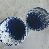 Double soliflore ceramic vase