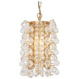 Small golden brass pendant by Christoph Palme, Germany, 1970s.