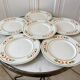 set of 6 colorful flat plates Made in Italy vintage