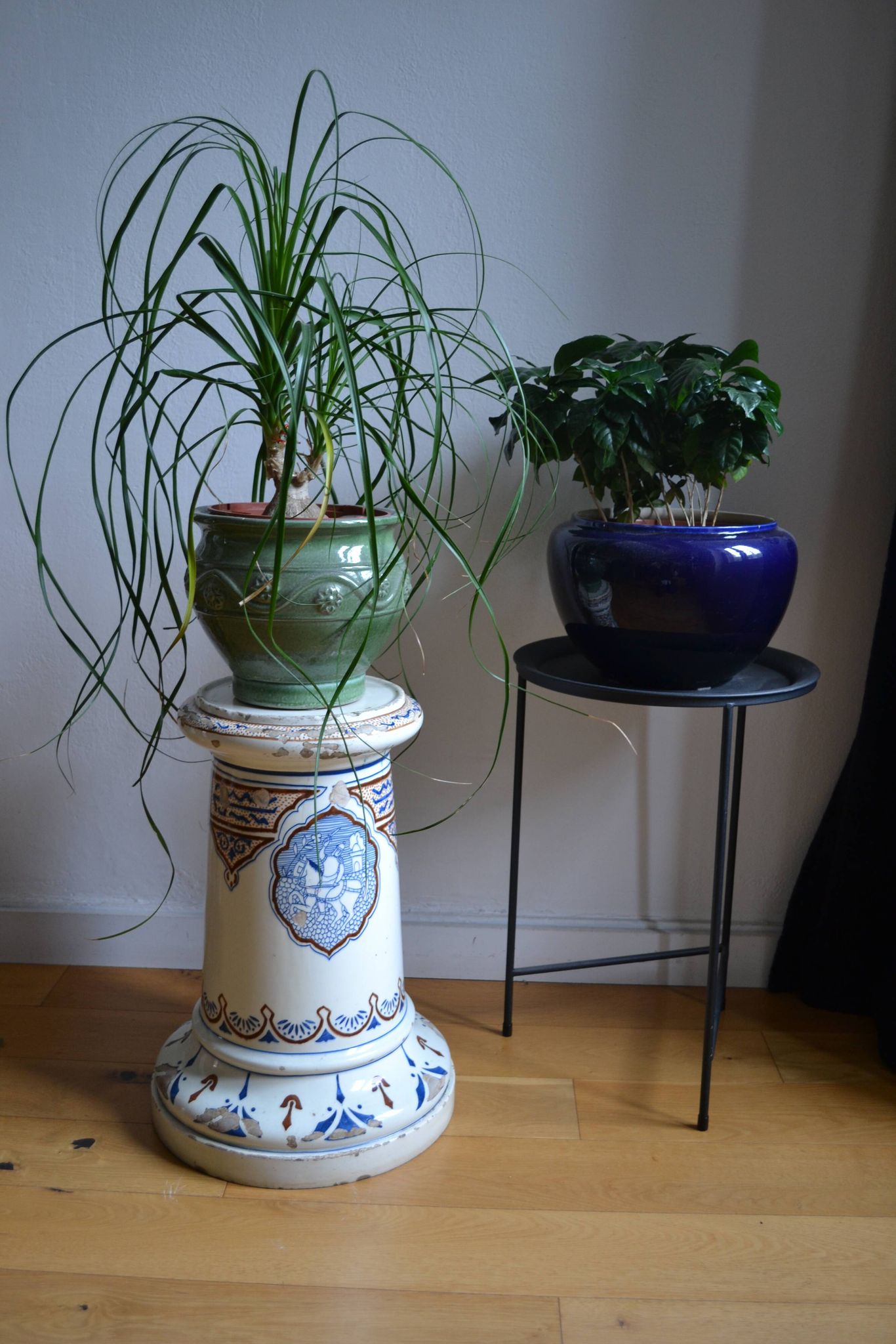 Qajar Persian Ceramic Ottoman Stool 19th Century