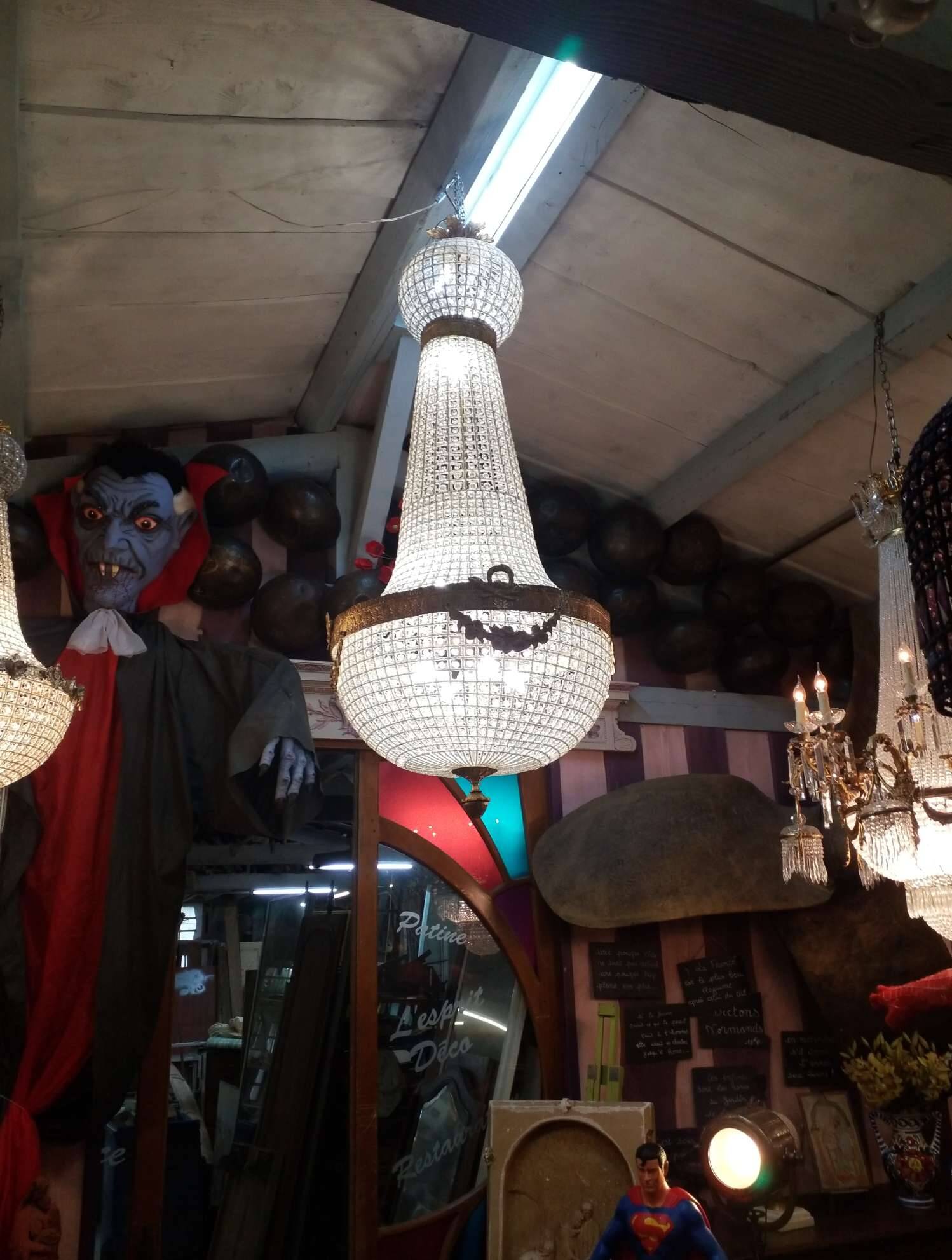 Large hot air balloon chandelier