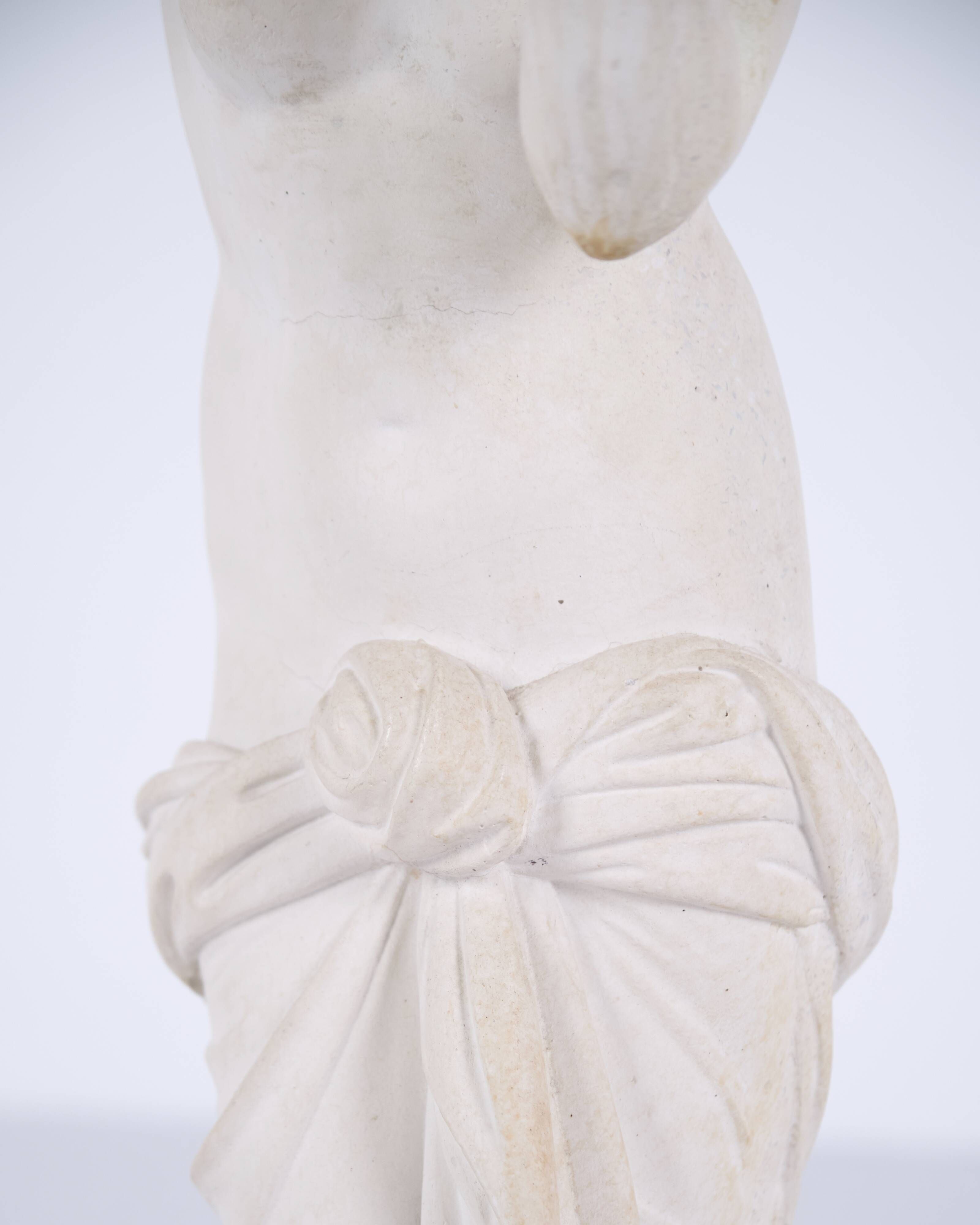 Sculpture – Female figure – Partially undressed – Biscuit porcelain – 1920s – Rare size