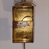 Wall lamp in golden brass Vintage. 1960.