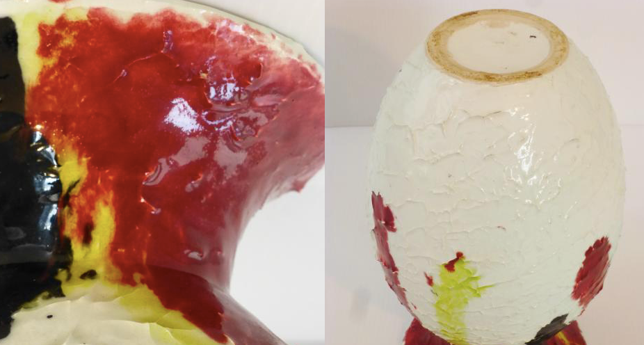 French ceramic vase from the 1960s vintage