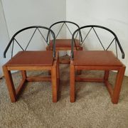 3 Post-Modern armchairs
