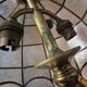 lampe vintage laiton abat jour nacre art deco