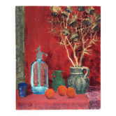 Still life with siphon, oil on canvas by J Millon