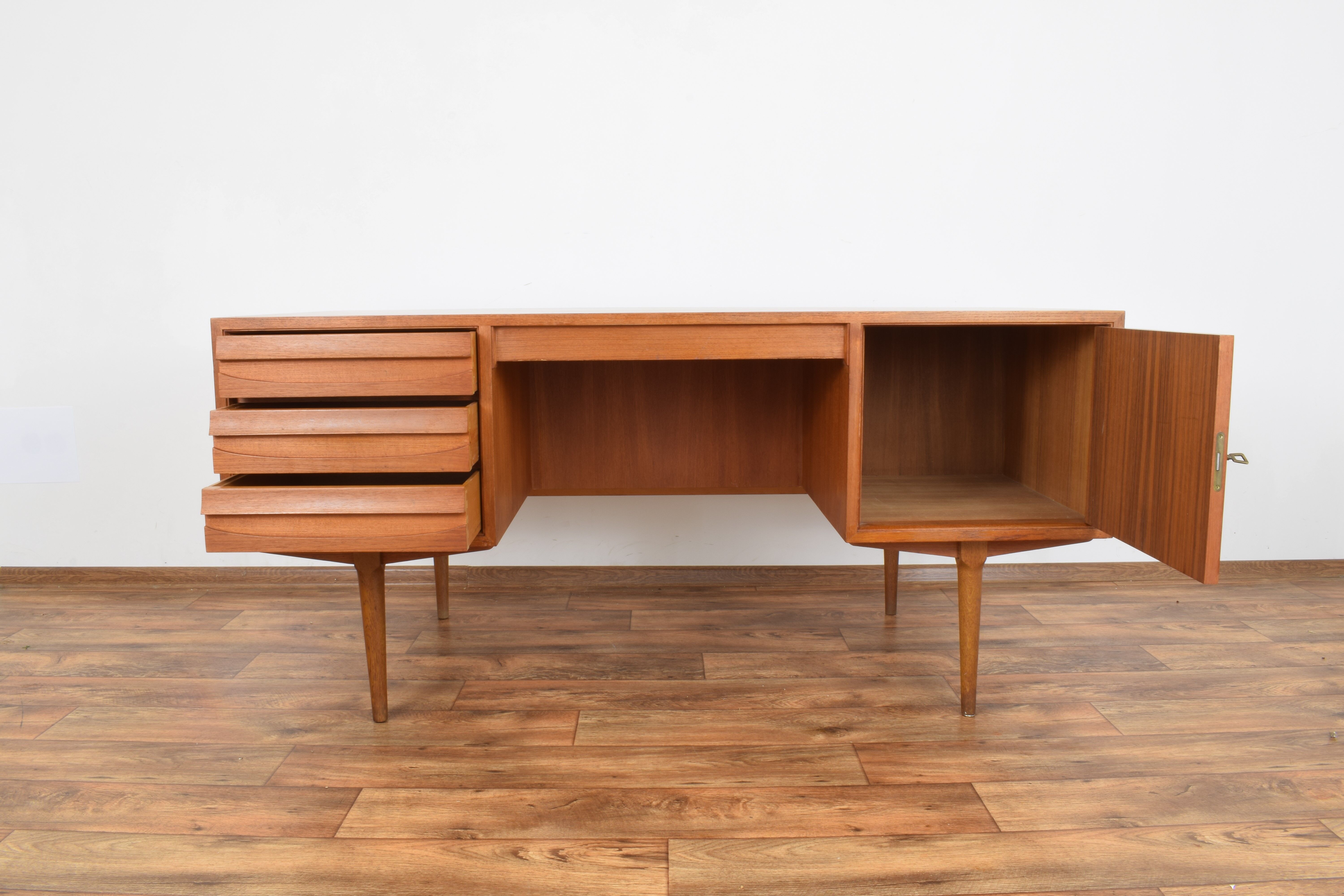 Mid-century Danish teak desk, 1960s