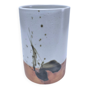 vase grès émaillé - poterie