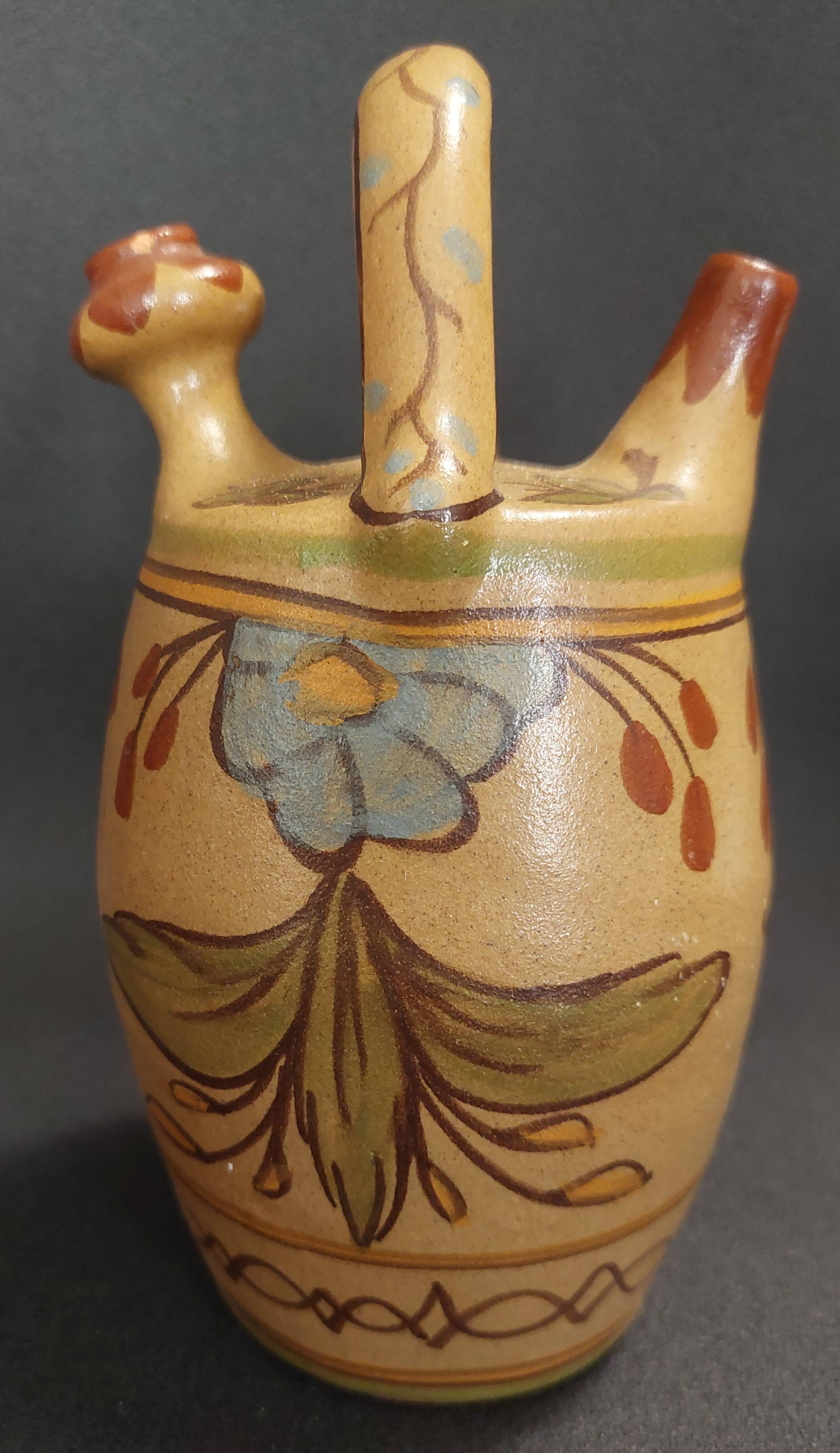Ceramic carafe chevrette Portugal Olaria de Almancil Algarve pottery