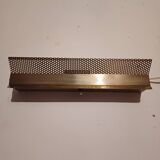 Pair of perforated metal wall lights 1960, 1970