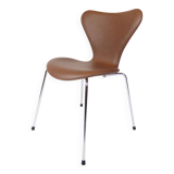 Series Seven Chair Model 3107 In Walnut Elegance Leather By Arne Jacobsen
