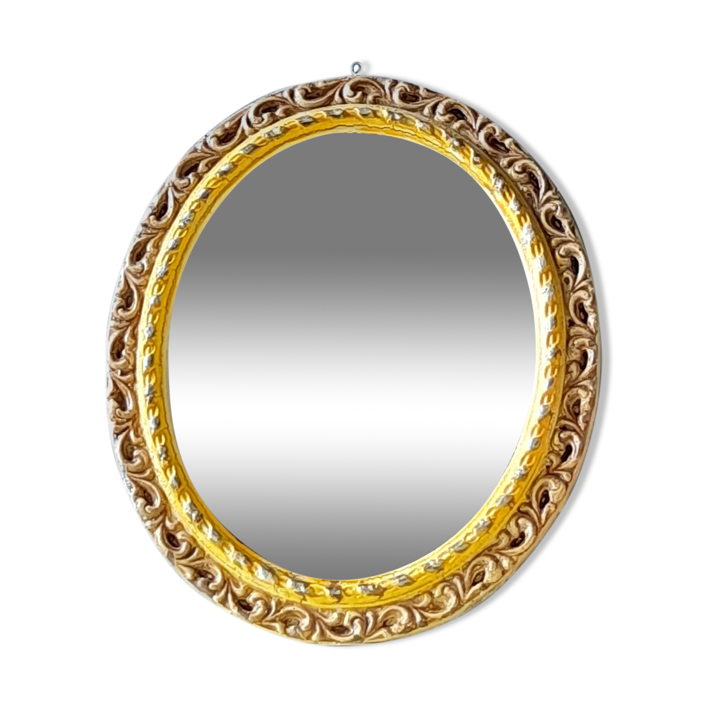 Antique stucco mirror